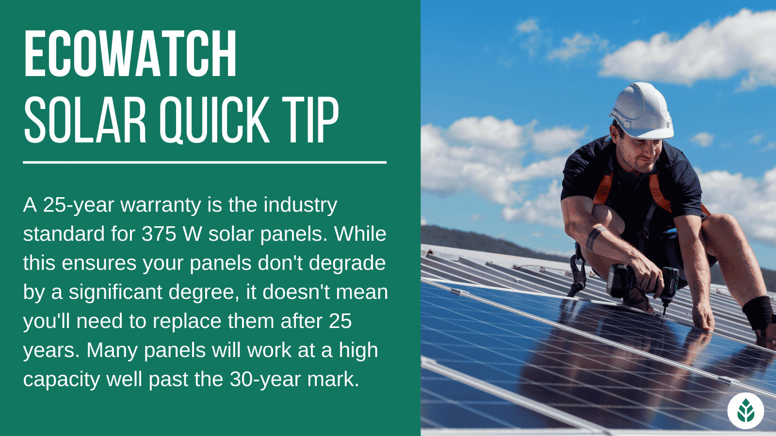 375-watt solar panel warranty tip